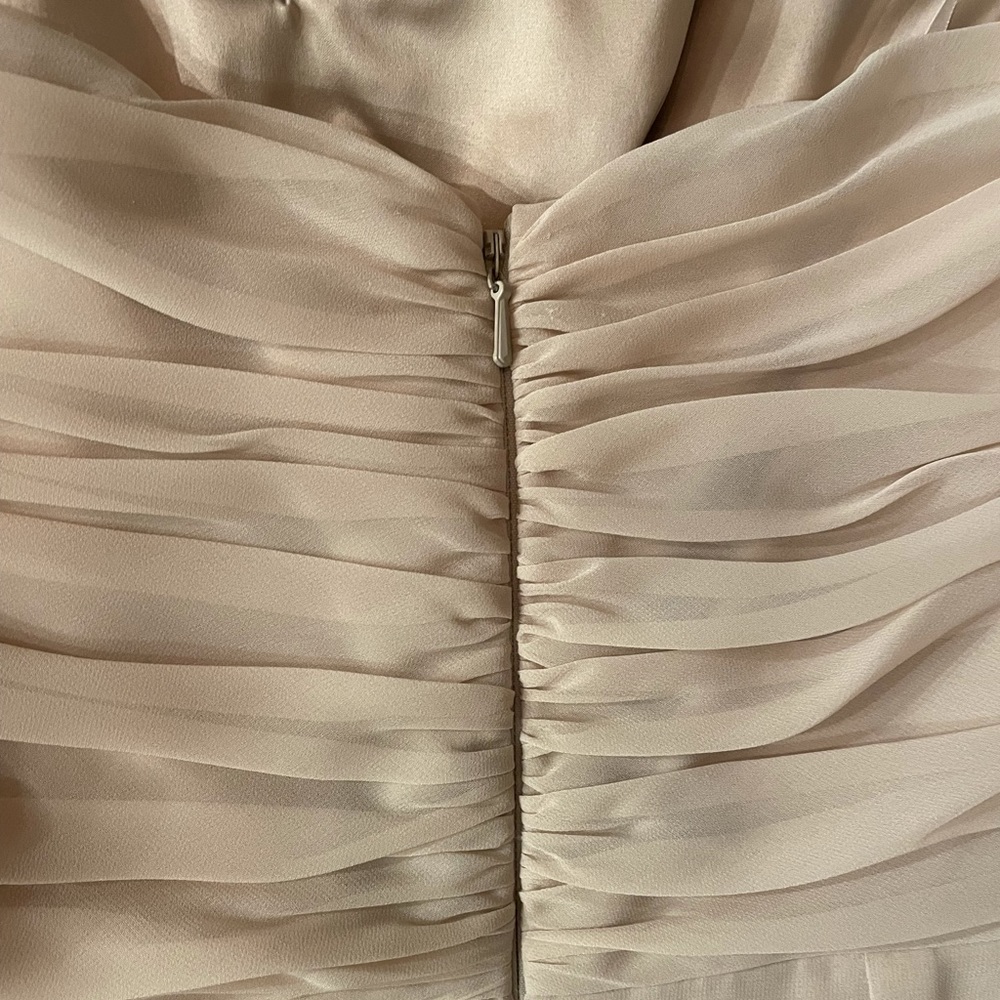 2 for $60! Formal, floor length gown Beige, sweetheart neck - Picture 4 of 7